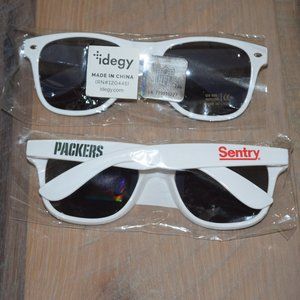 NEW 2 Pairs Green Bay Packers IDEGY White Sunglasses SGA 2021 Golf UV 400